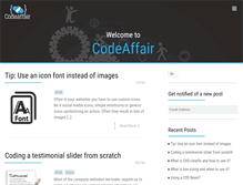 Tablet Screenshot of codeaffair.com